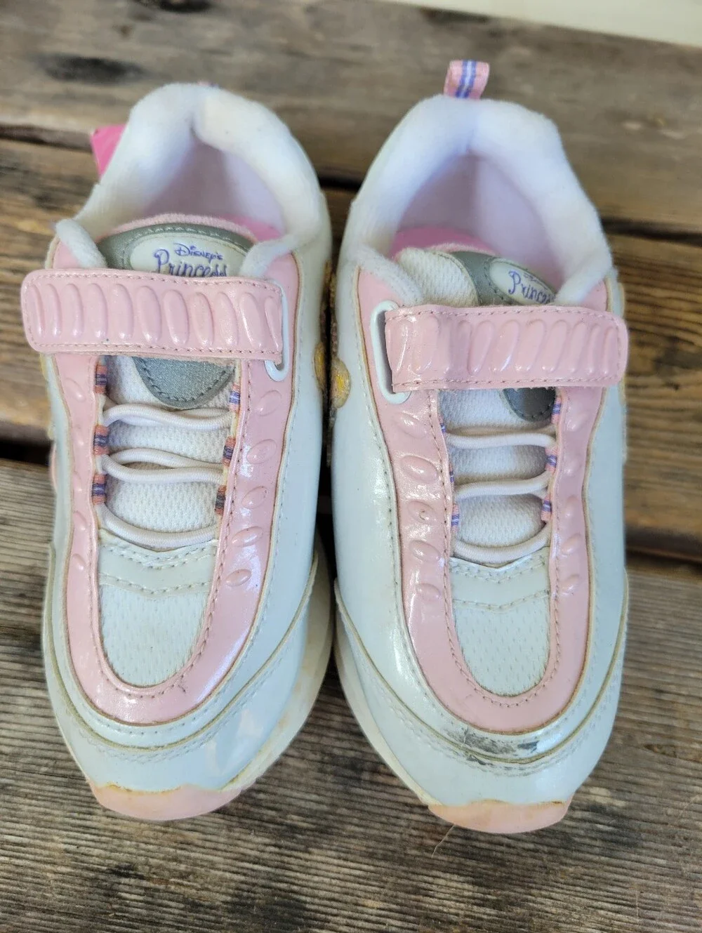 Vintage DISNEY/ PRINCESS / SMART FIT FOR PAYLESS SZ 10C NWT WHITE pink smeakers